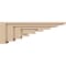 Ekena Millwork 5"W x 30"D x 10"H Thin Landon Rough Cedar Woodgrain TimberThane Corbel, Primed Tan CORUR05X30X10LANRCPR - alternate 4